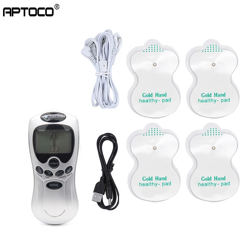 

Aptoco Tens иглоукалывание электрическая Цифровая терапия массажер для шеи и спины Электронный Пульс полный массажер для тела забота о здоровье