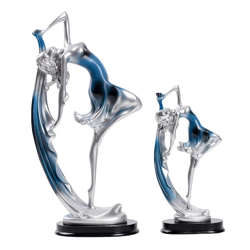 

Nordic Dancers Resin Miniature Figurines Decorating Modern Living Room Wine Cabinet Desktop Decoration Art Crafts Wedding Gift