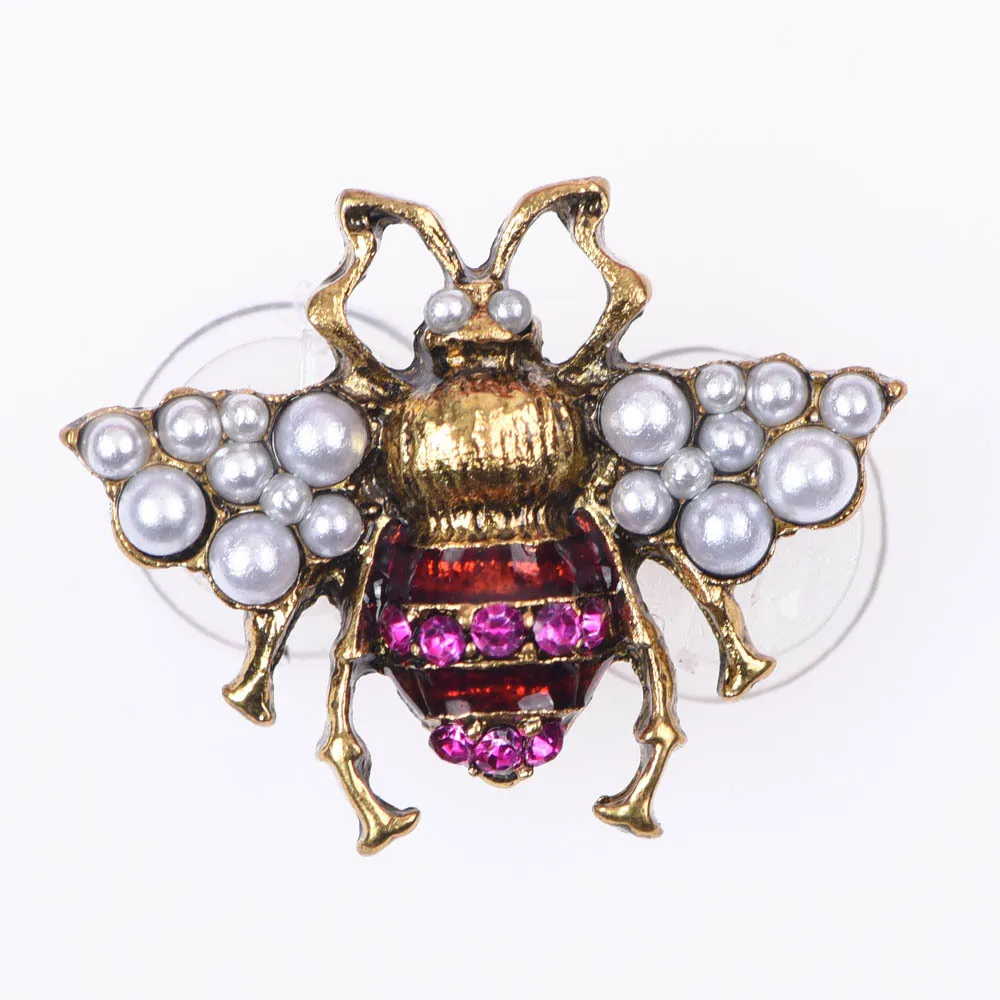 1 металлическая декоративная пряжка в форме божьей коровки с Пчелкой и пауком