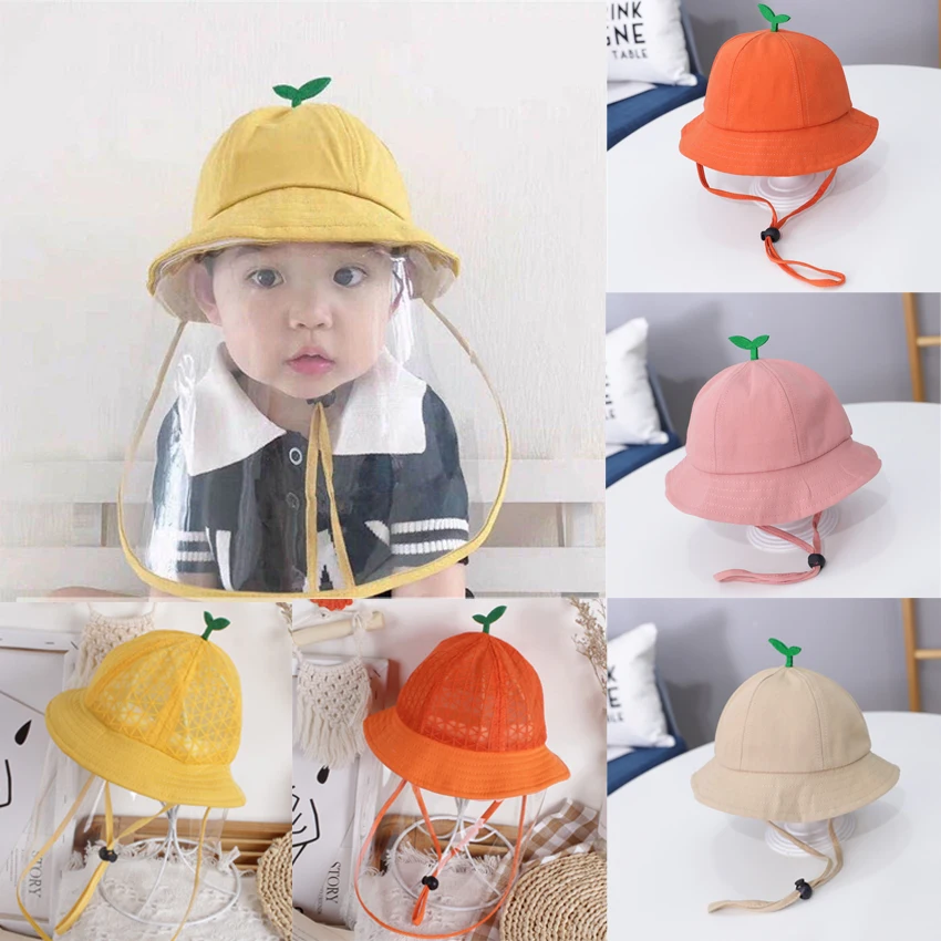 Детская Пыленепроницаемая Панама для мальчиков и девочек с защитной маской лица