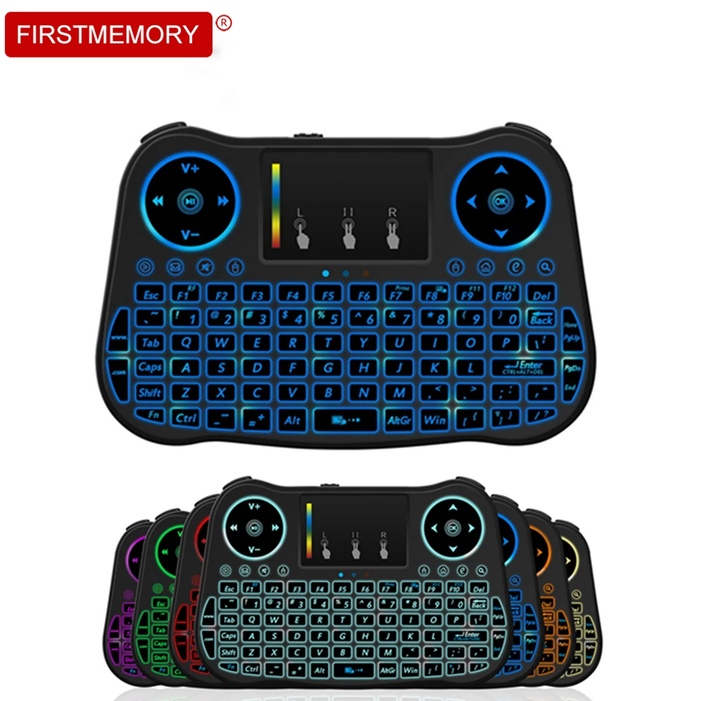 Беспроводная клавиатура компьютера Сенсорная панель мини маленькая портативная