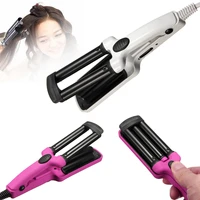 hair curler 3 barrel ceramic crimper beauty personal care curling iron tong waving wand roller appliance 200v salon tools