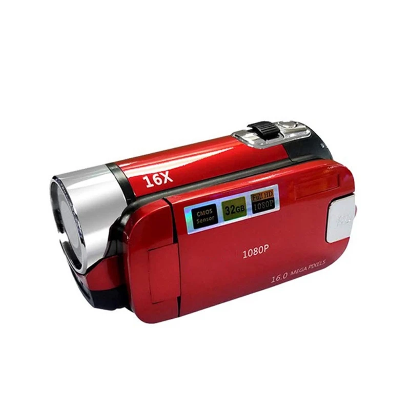 

24BB 360°Rotation Flip Screen Vlog Video Tracking Video Camera Camcorder Flip Screen 16X Digital Zoom Camera Recorder