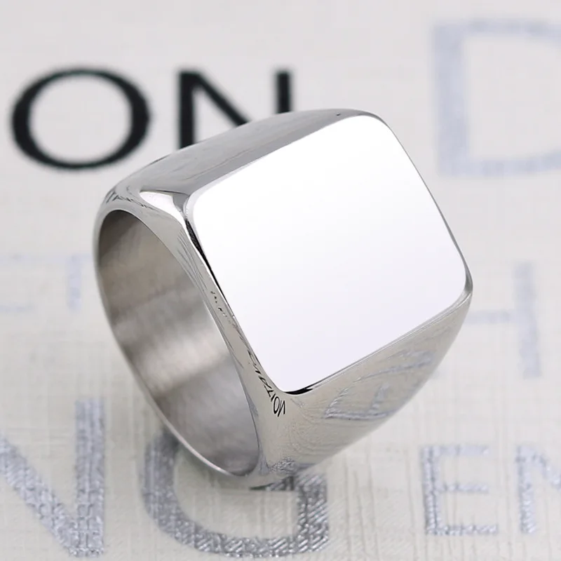 Кольцо DICAYLUN мужское из нержавеющей стали ювелирное изделие черного и золотого