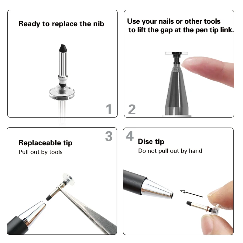 Сменные дисковые наконечники для стилуса 10 шт./лот прецизионные круглой формы