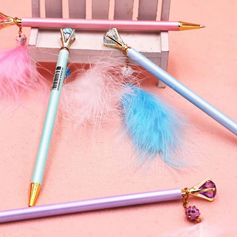 

1pc Cute Diamond Mechanical Pencil Kawaii Candy Pendant Automatic Pencil For Kids Girls School Office Supplies Stationery