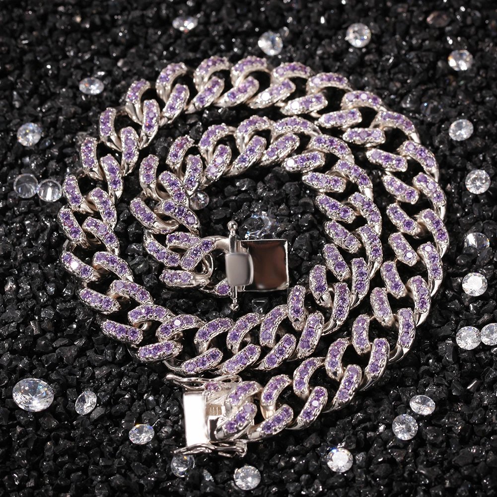 Ожерелья BLING KING из кубинской цепи с кубинским цирконием Роскошные роскошные