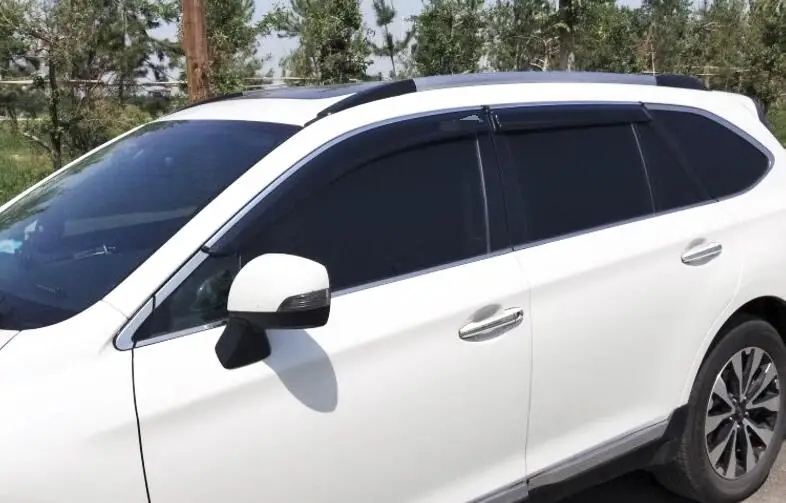 Пластиковый козырек для окна SUBARU Outback отверстия защита от солнца и дождя