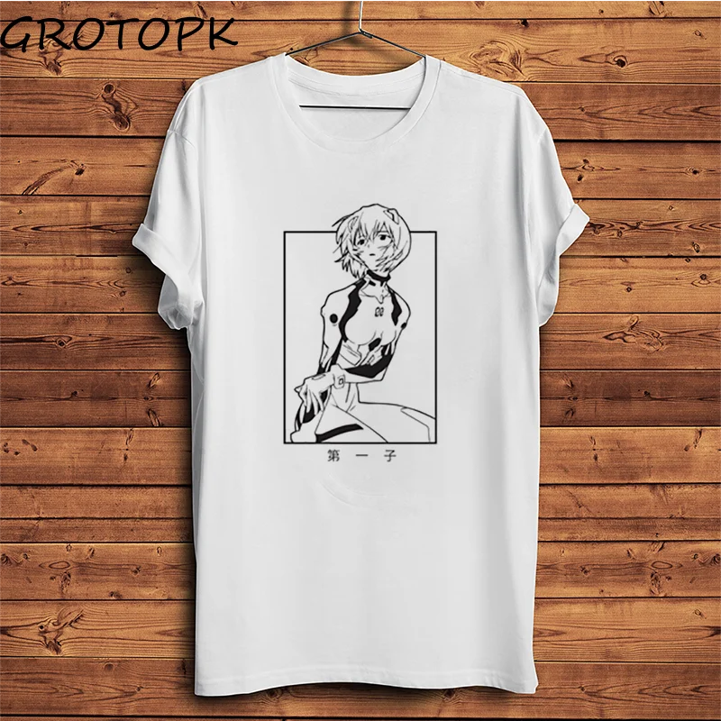 Японская забавная футболка с рисунком аниме Рей айанами для детей новинка белая