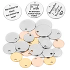 Круглые Подвески из нержавеющей стали, 20 шт.лот, 6-25 мм, подвеска в виде собаки, штампованные заготовки, подвески для ожерелий, изготовление ювелирных изделий своими руками, оптовая продажа