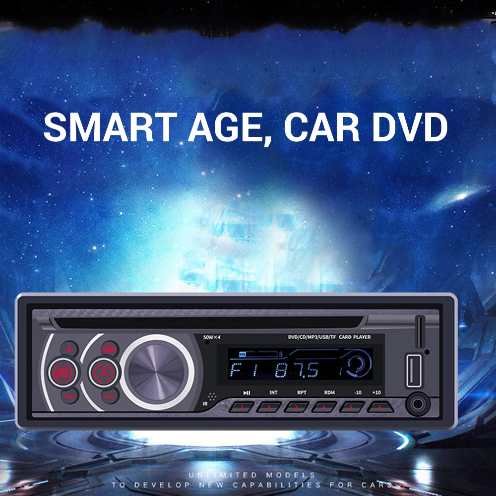 1 шт. автомобильный DVD Din Съемная панель радио Bluetooth FM приемник CD VCD MP3 SD USB 12 В в тире
