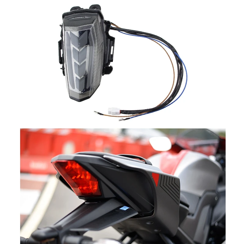 Интегрированный светодиодный задний фонарь для мотоцикла стоп-сигнал Сигналы - Фото №1
