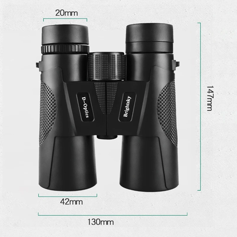 

12x42 Powerful Binoculars Compact Folding Binoculars High Power HD BAK4 Prism Telescope Hunting Bird Watching Camping