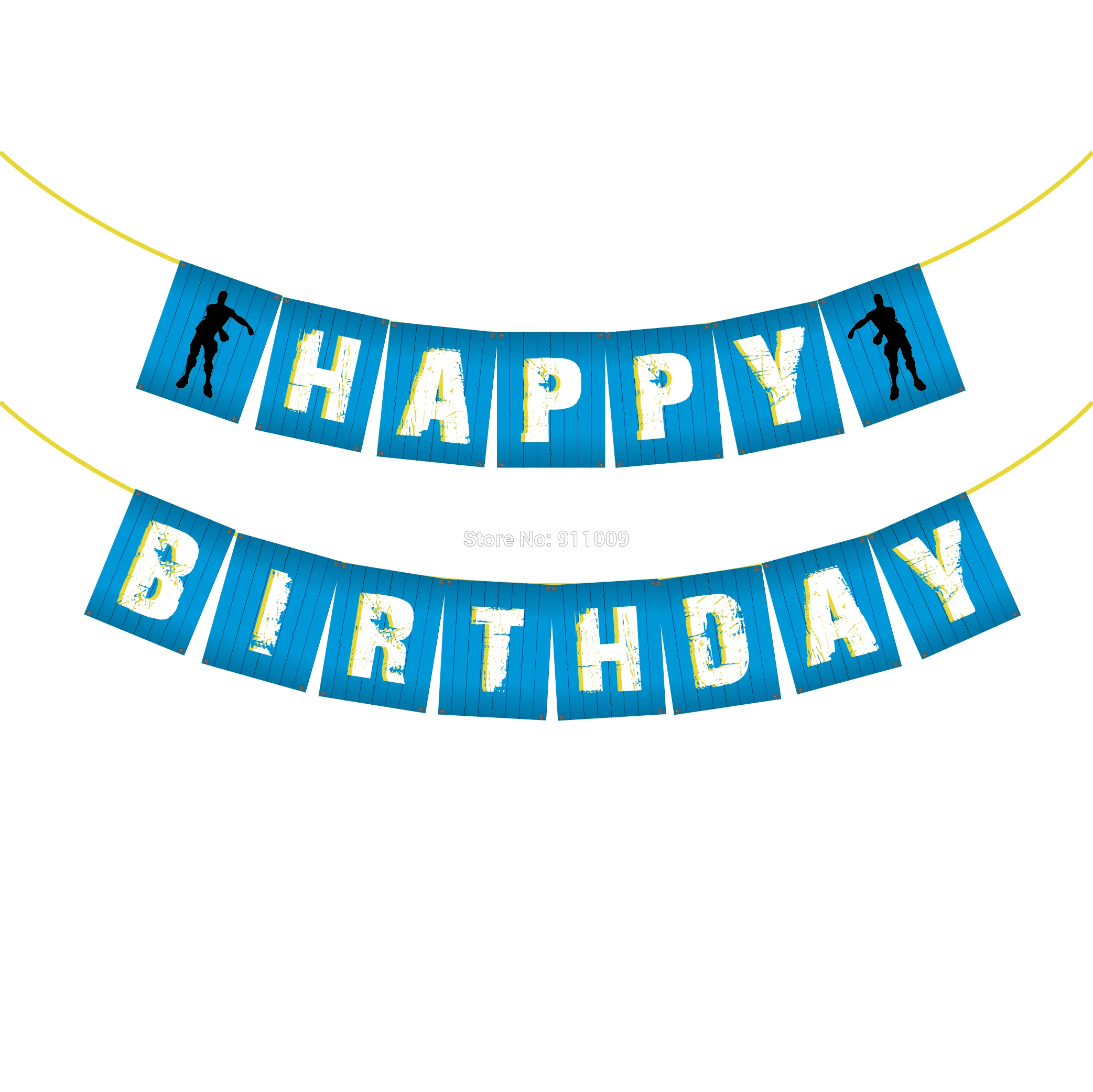 Синий счастливый телефон для любителей игр украшение вечеринки в честь Дня