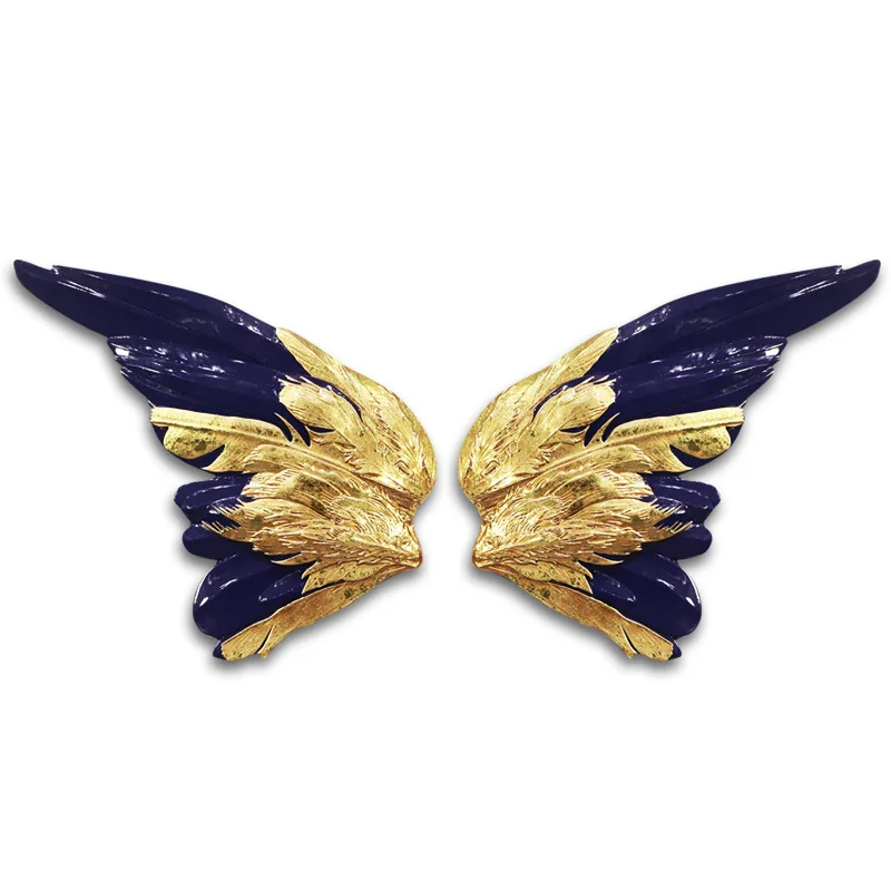 

American 3D Stereo Wrought Iron Wall Hanging Leaves Mural Decor Crafts Creative Porch Restaurant Livingroom Wall Sticker X4007