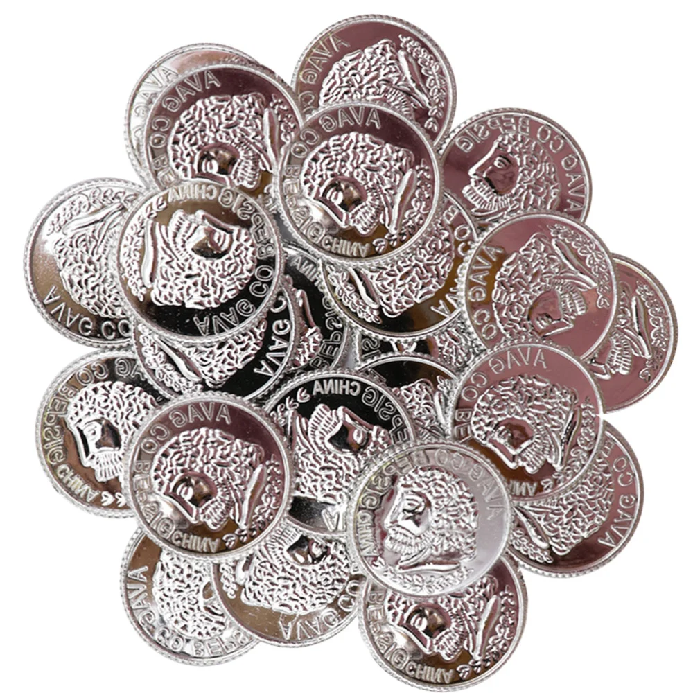 

100pcs Gold Coins Gold Coins Props Game Accessary Funny Playing Toys for Kids Children (Golden)