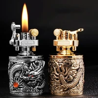 kerosene lighter three dimensional relief crafts office living room decoration high quality classic mens gift box
