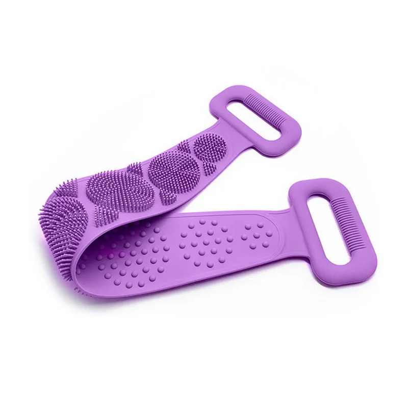 60 см волшебная щетка для душа гибкая скрубберная силиконовая очистки кожи банное