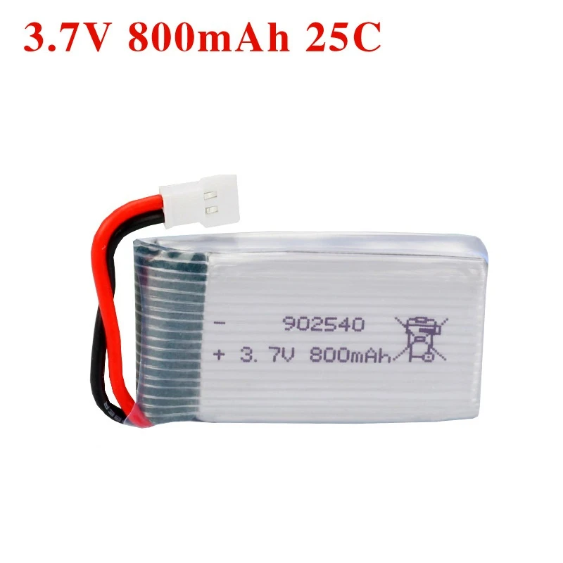 Аккумулятор 20 шт./лот 3 7 в 800 мАч для Syma X5 X5C X5S X5HW X5HC X5SW M68 X400 X500 X800 четырехосная