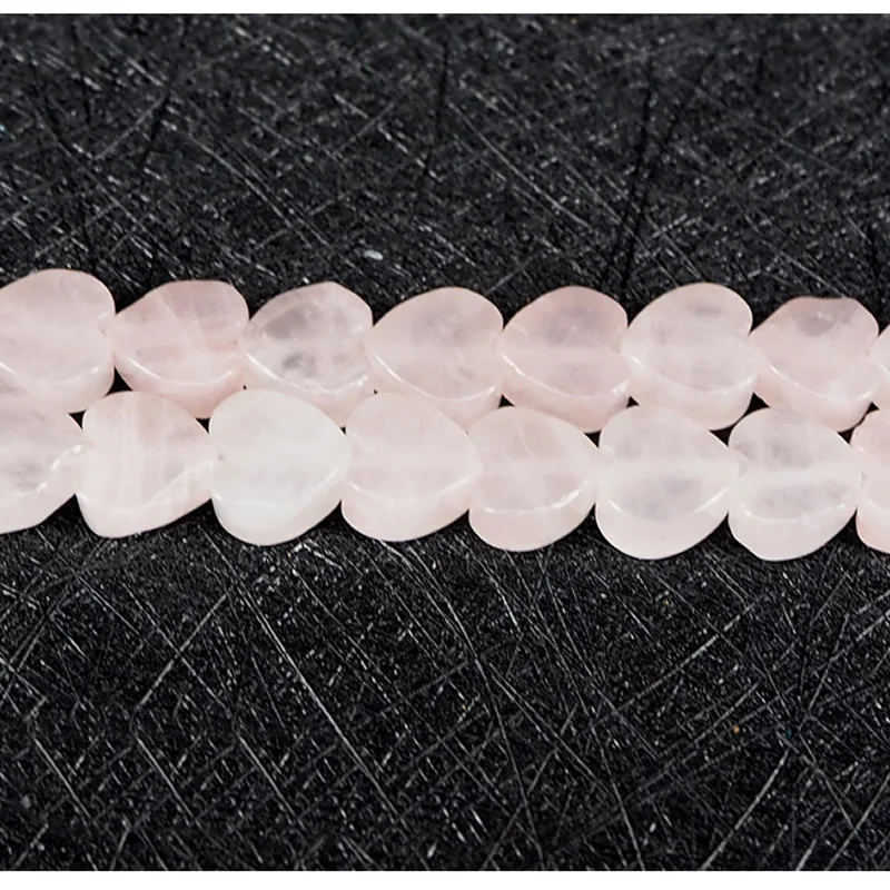 Натуральный кристалл 10 мм Персиковое Сердце Бусина модные дикие мужчины и