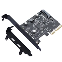 pci e x4 expansion adapter card desktop computer motherboard expansion card with usb3 1type c interfaceasm3142 %e2%80%8bmaste