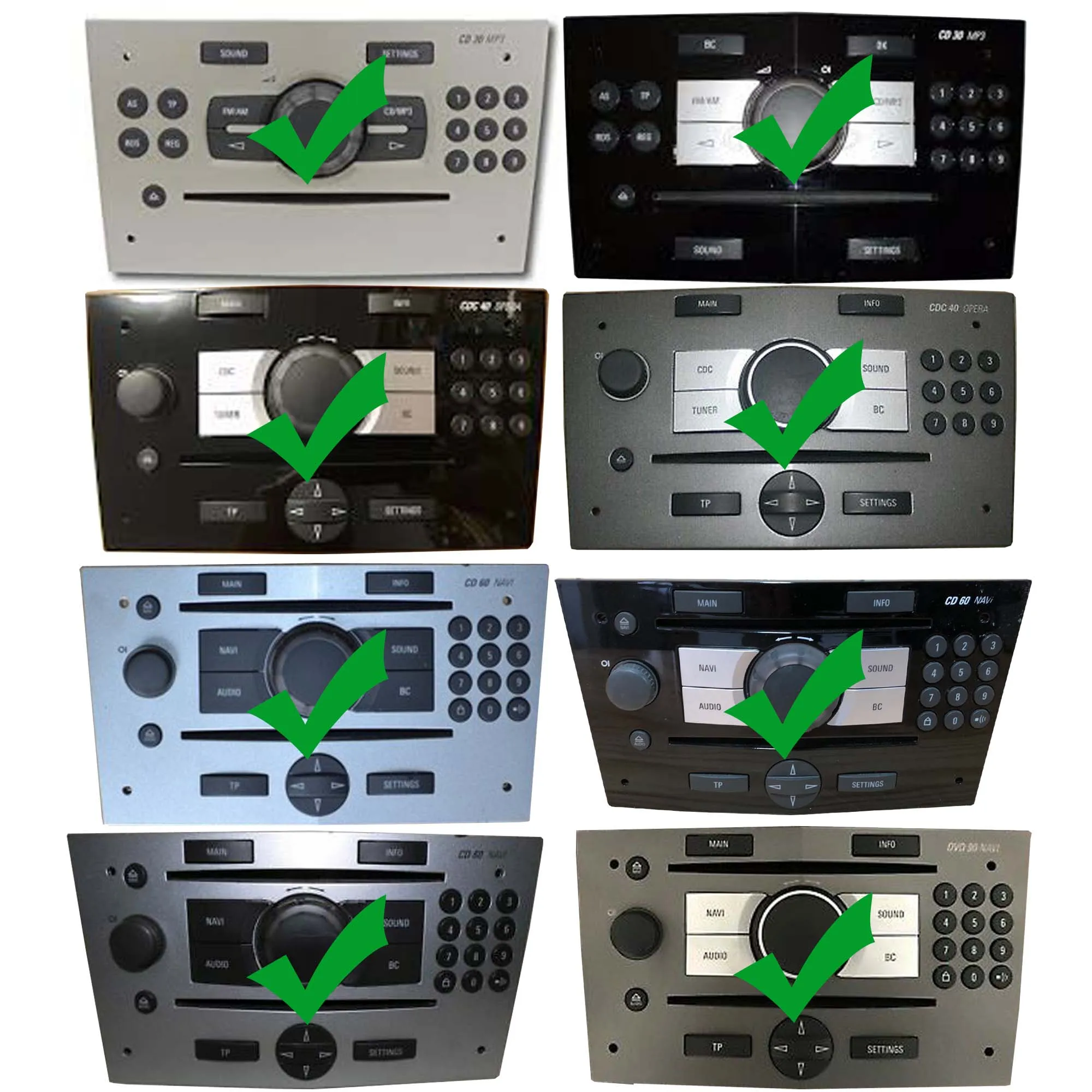 Автомобильный радиоприемник Bluetooth AUX аудио USB телефонные звонки Handsree для OPEL CD30 MP3