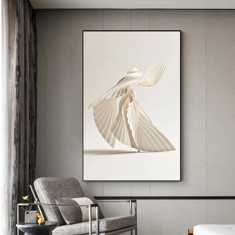 Абстрактная линия холст черно-белая стена искусство минимализм принты