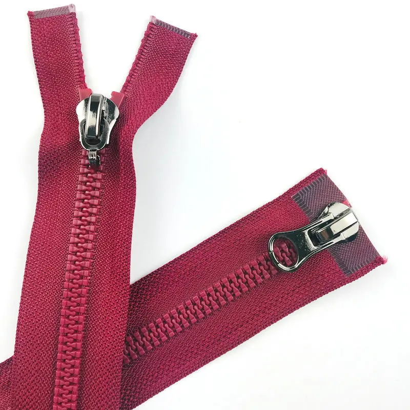 Молния из смолы 8 # имитация усиленных зубьев молния с двойным открытым хвостом 120