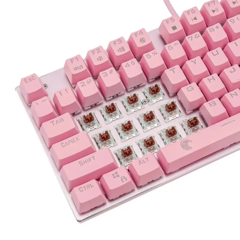 Механическая игровая клавиатура коричневый переключатель Gaming Keyboard RGB подсветкой