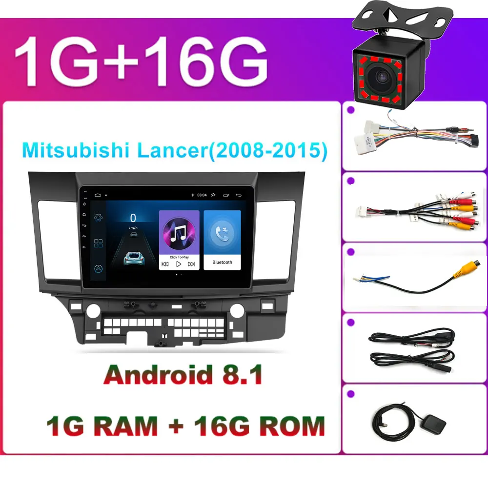 Lancer OEM вы хотите 2 Din Android 8,1 Автомобильный gps мультимедийный плеер для hyundai solaris peugeot 307SW Collora Kia Rio Sportage - Цвет: Lancer