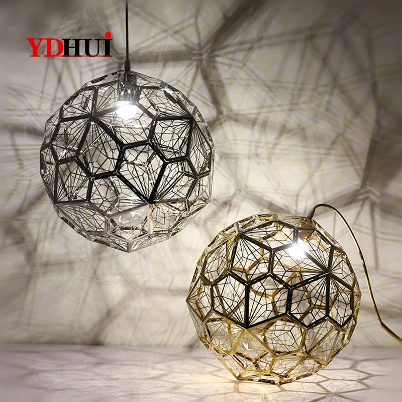 E27 Реплика веб-Etch современный подвесной светильник лампа для гостиной кабинета