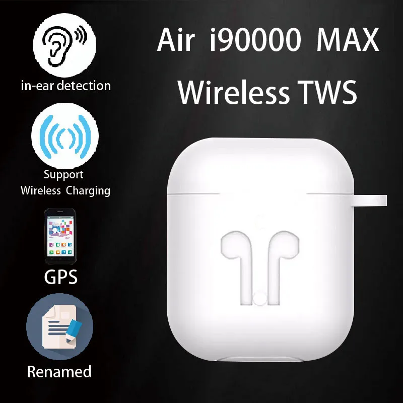 

GiNiffe i90000 Max TWS Wireless Earphone Rename Bluetooth 5.0 Super Earbuds PK i12 i500 i90000 Pro i9000 i99999 Plus i7s i9s TWS
