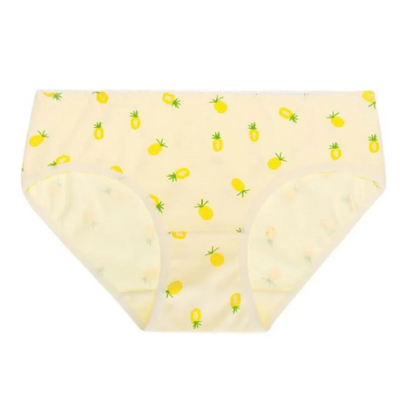 

3pcs Ladies Panties Briefs Cotton Women Underwear Print Low Rise Intimates Underpants for Girls Cute Female Underwear Pink Panty