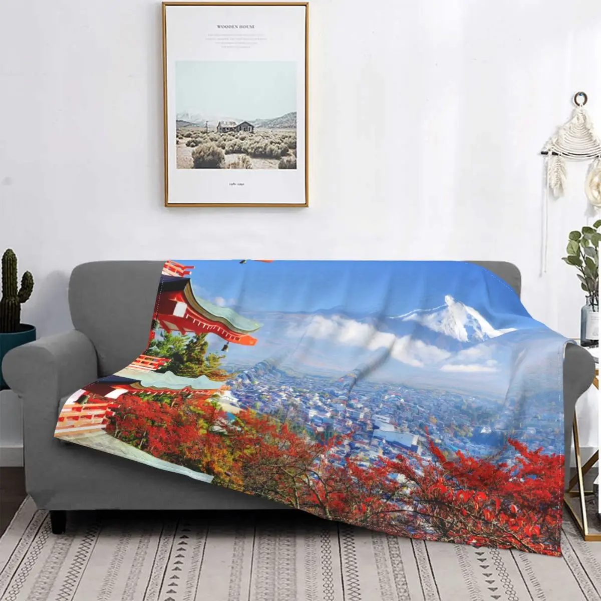 

Японская Гора Фудзи горные пледы, удобные флисовые одеяла