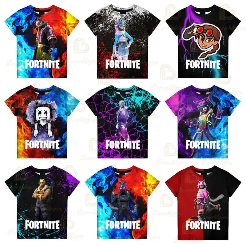 

3d Tshirt Fortnite Shoot Game Battle Royale Victory Sudaderas Children Kids Boys Girls Tops T-shirt Baby Clothes