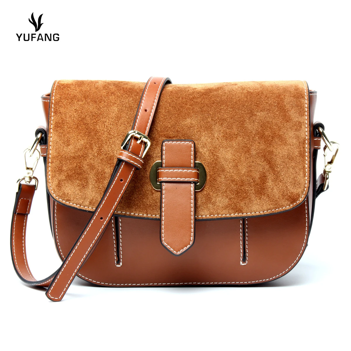 Yufang женская сумка высокого качества из коровьей кожи мессенджер ярких цветов