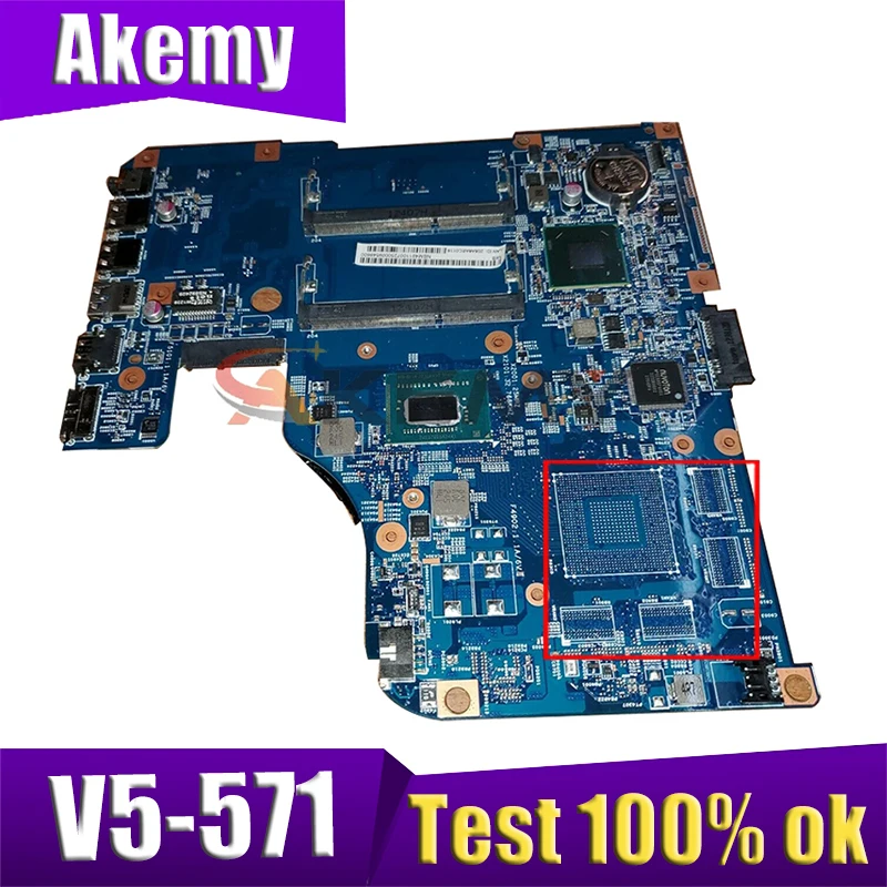 

Материнская плата AKEMY mb.48. 4tu05.04m для ноутбука Acer aspire V5-571 NBM4911001 Intel HM77, встроенный полный тест, бесплатная доставка