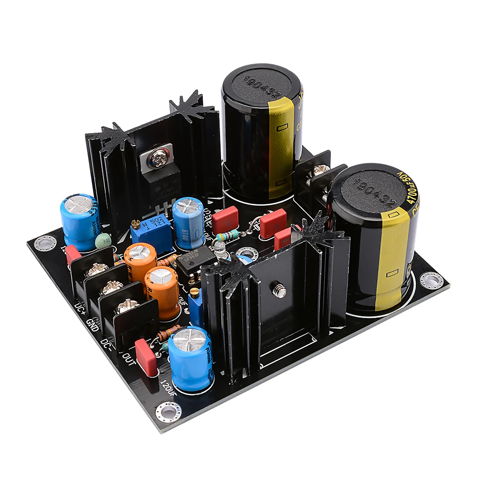AIYIMA LM317 LM337 фильтра выпрямителя тока модуля с алюминиевой крышкой, 50В 4700 мкФ 1.5A преобразователь переменного тока в постоянный фильтр Питание DIY аудио усилитель звука дома Театр