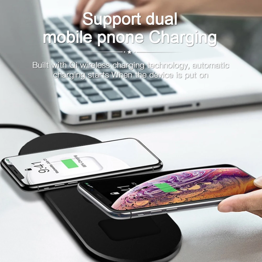 3 в 1 Qi Беспроводное зарядное устройство настольное USB для быстрой зарядки док