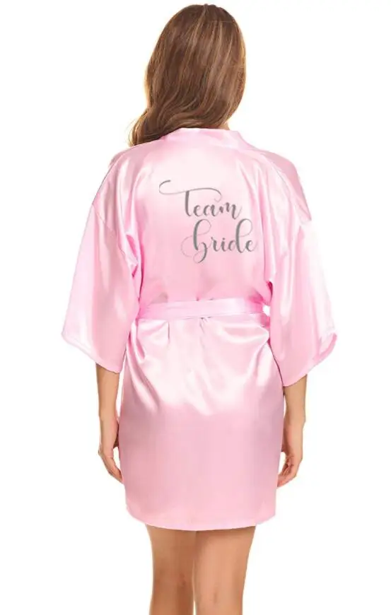 Новый Великолепный сиреневый халат Атласный для невесты женские вечерние Халаты