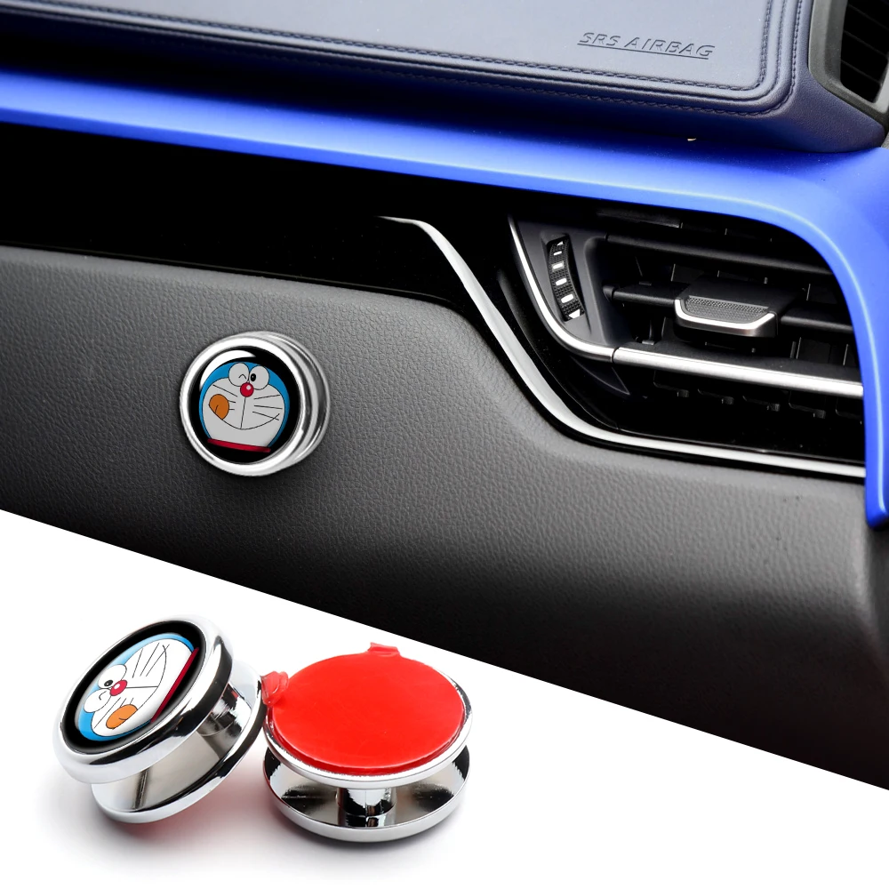 

1/2/4pcs Doraemon Kawaii Car Hooks Hanger Organizer Purses Bags Holder For Volkswagen Audi Ford Toyota Mercedes Auto Accessories