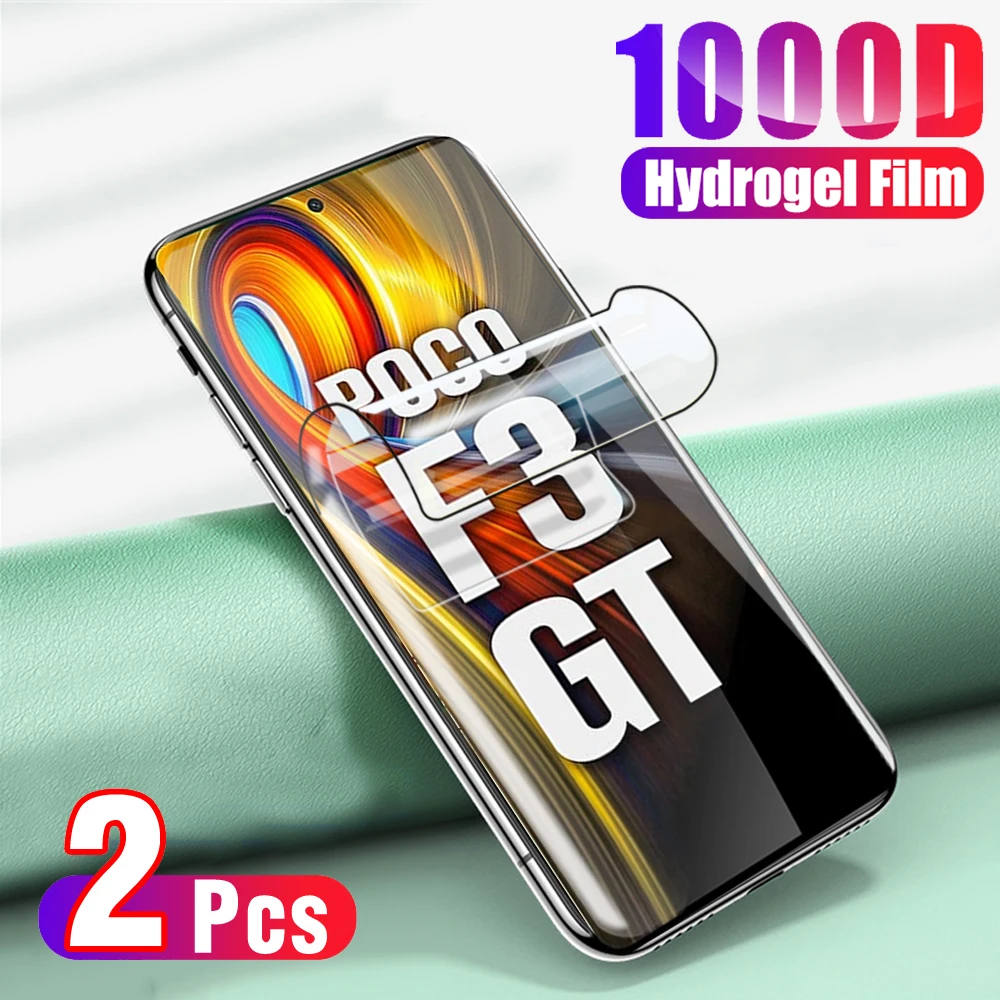 Фото 2 шт. HD Гидрогелевая пленка для Poco F3 GT 6 67 "Защитная экрана Xiaomi F3GT F 3 Pocco 5G защитная 2 шт. HD Гидрогелевая пленка для Poco F3 GT 6 67 "Защитная экрана Xiaomi F3GT F 3 Pocco 5G защитная