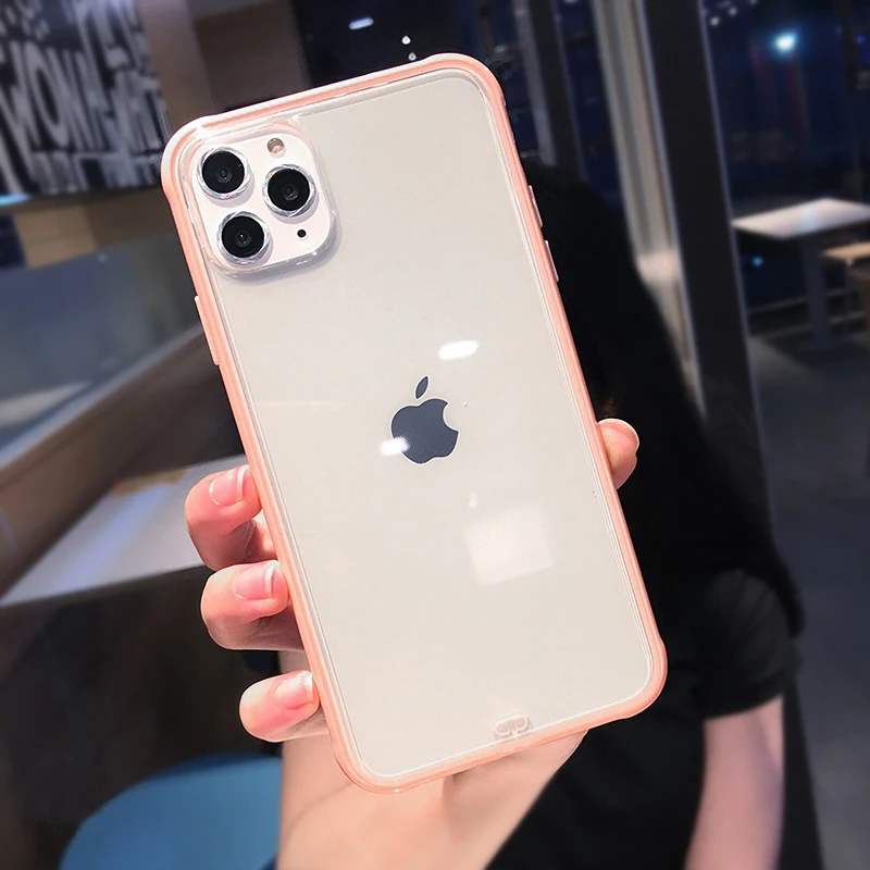 shockproof bumper transparent silicone phone case for iphone 11 2019 x xs xr xs max 8 7 6 6s plus clear protection back cover free global shipping