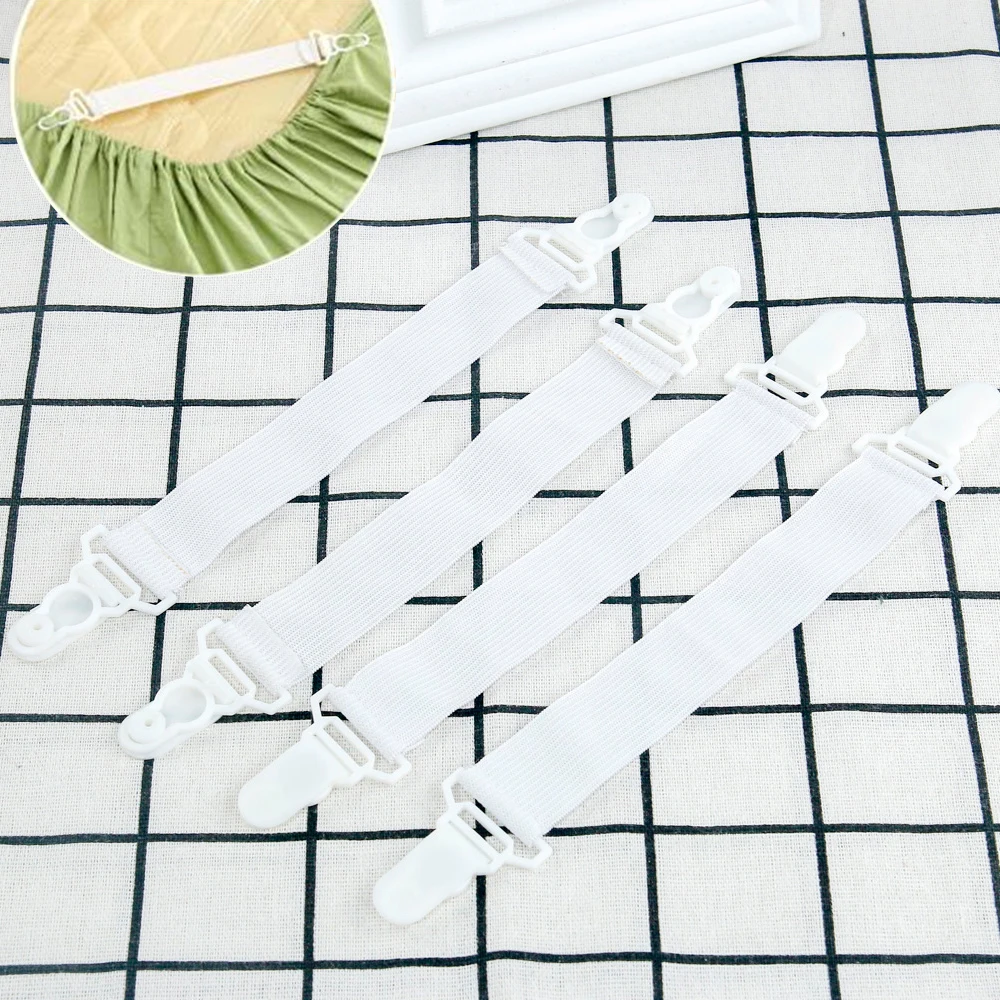 4 шт./компл. эластичные зажимы для простыни покрывала матраса зажим держатель
