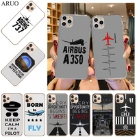 soft tpu phone case for iphone 13 12 11 pro xs max se2020 7 8 6s plus 12mini x xr aircraft airplane travel silicone cases cover
