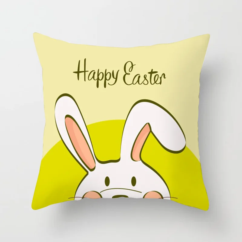 Милый мультяшный Пасхальный кролик яйца декоративные подушки Наволочки подушка