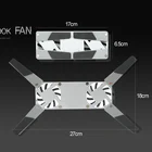 Охлаждающая подставка для ноутбука, складная подставка с двумя вентиляторами, USB, портативная, удобная