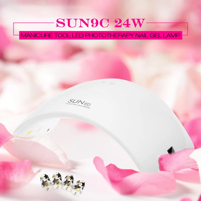 SUN 9C Mini Nail Lamp Machine UV LED Nail Dryer White Light 9w Portable Electric Nail Art Tools Curing Drying Polish Gel 9W