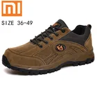 Зимние ботинки Xiaomi унисекс, ботильоны, зимние плюшевые теплые ботинки для снега, мужские и женские теплые дышащие Нескользящие рабочие беговые кроссовки