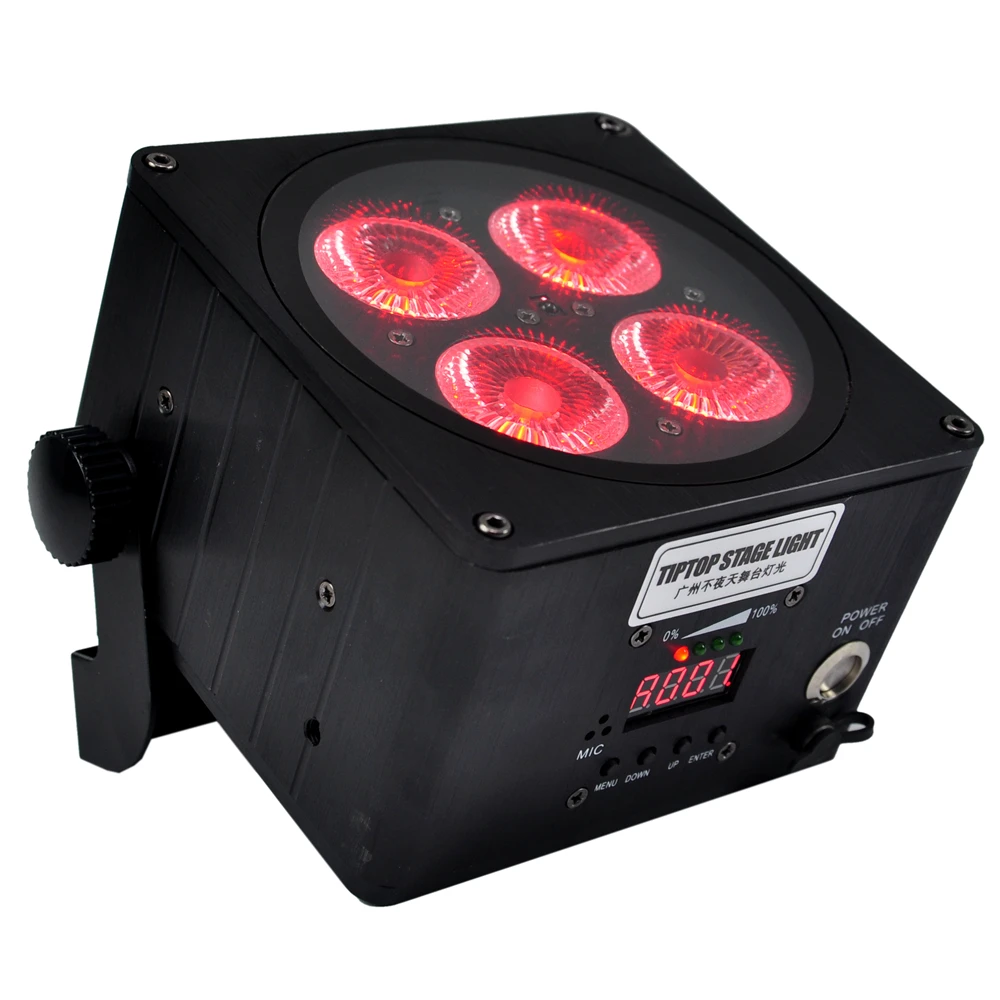 TIPTOP беспроводной DMX Uplight 4x18 Вт Par Can аккумулятор светодиодный DJ Uplights IP20